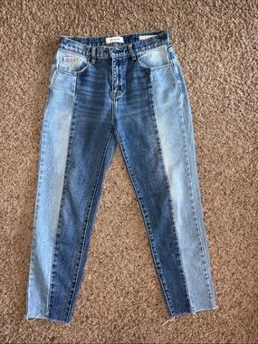Pacsun Vintage Icon Two-Tone Blue High-Rise Women's Jeans Size 27